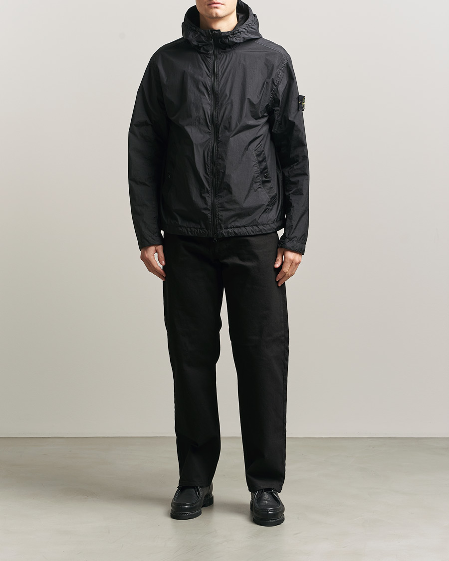 Herr | Jackor | Stone Island | Crinkle Reps Padded Hood Jacket Black
