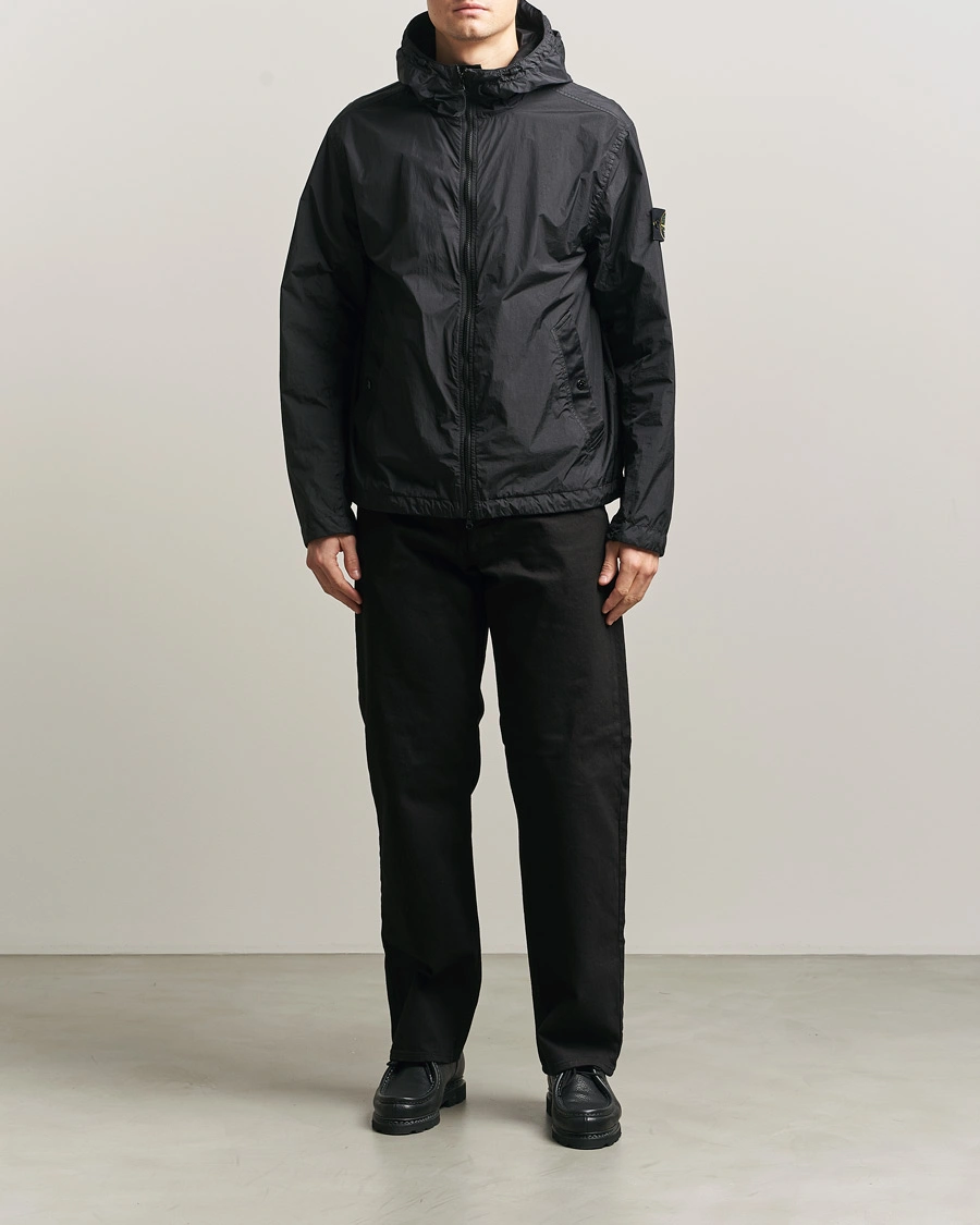 Herr | Jackor | Stone Island | Crinkle Reps Padded Hood Jacket Black