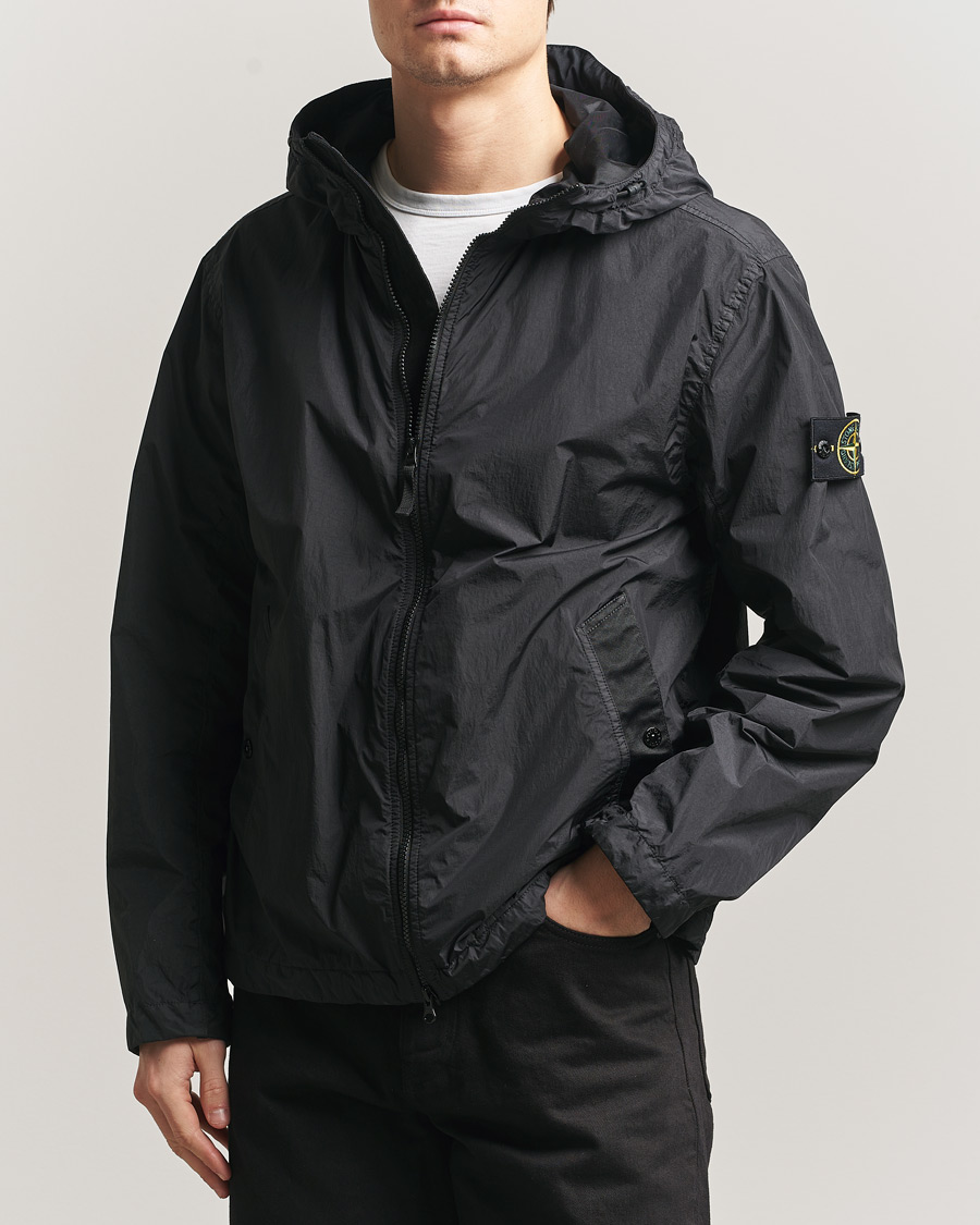 Herr | Jackor | Stone Island | Crinkle Reps Padded Hood Jacket Black