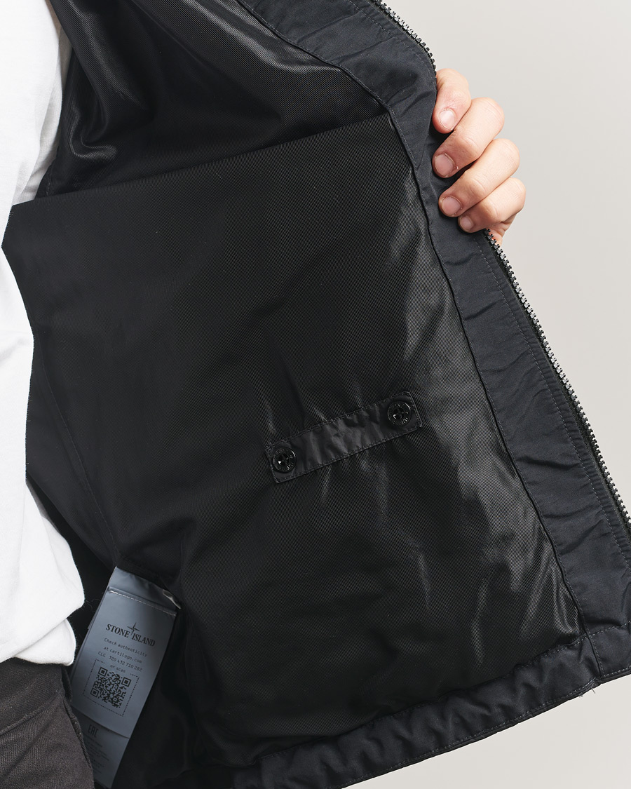 Herr | Jackor | Stone Island | Crinkle Reps Padded Hood Jacket Black