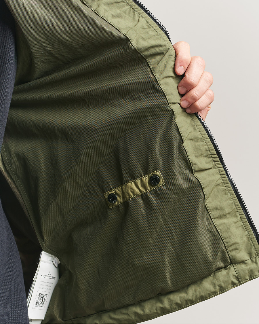 Herr | Jackor | Stone Island | Crinkle Reps Padded Hood Jacket Military Green