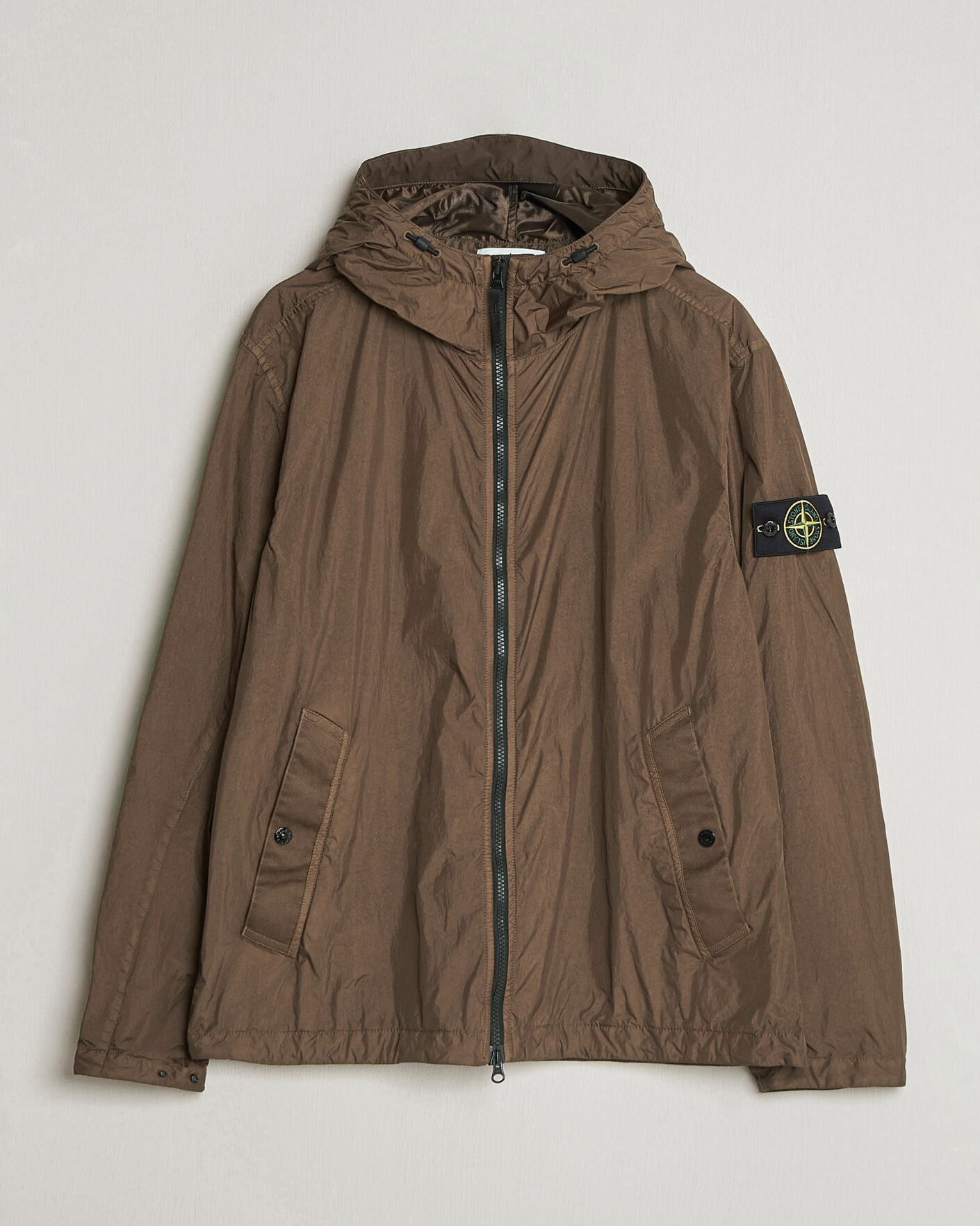 Herr | Jackor | Stone Island | Crinkle Reps Padded Hood Jacket Umber