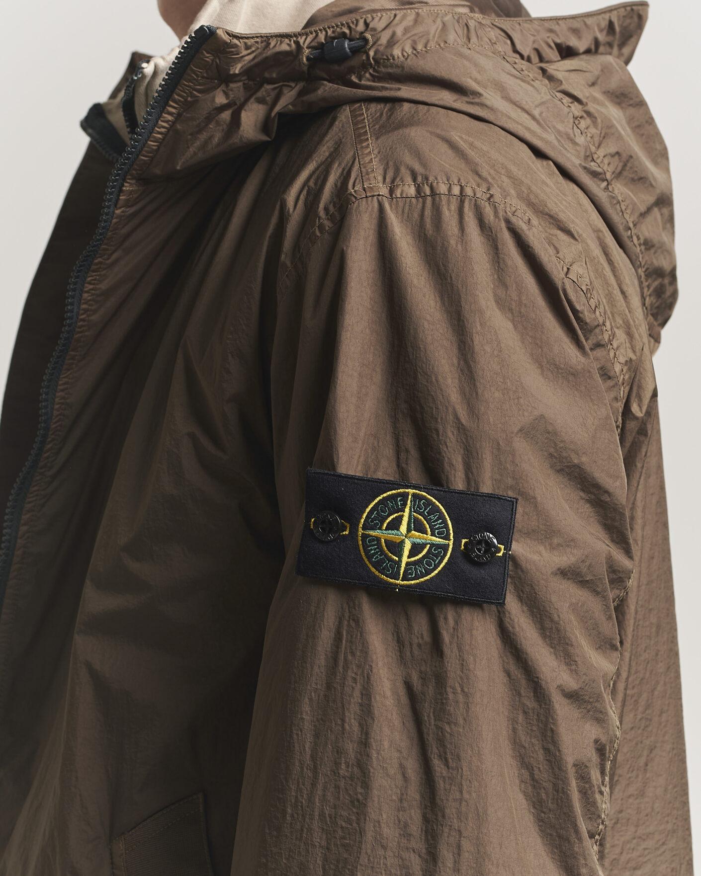 Herr | Jackor | Stone Island | Crinkle Reps Padded Hood Jacket Umber