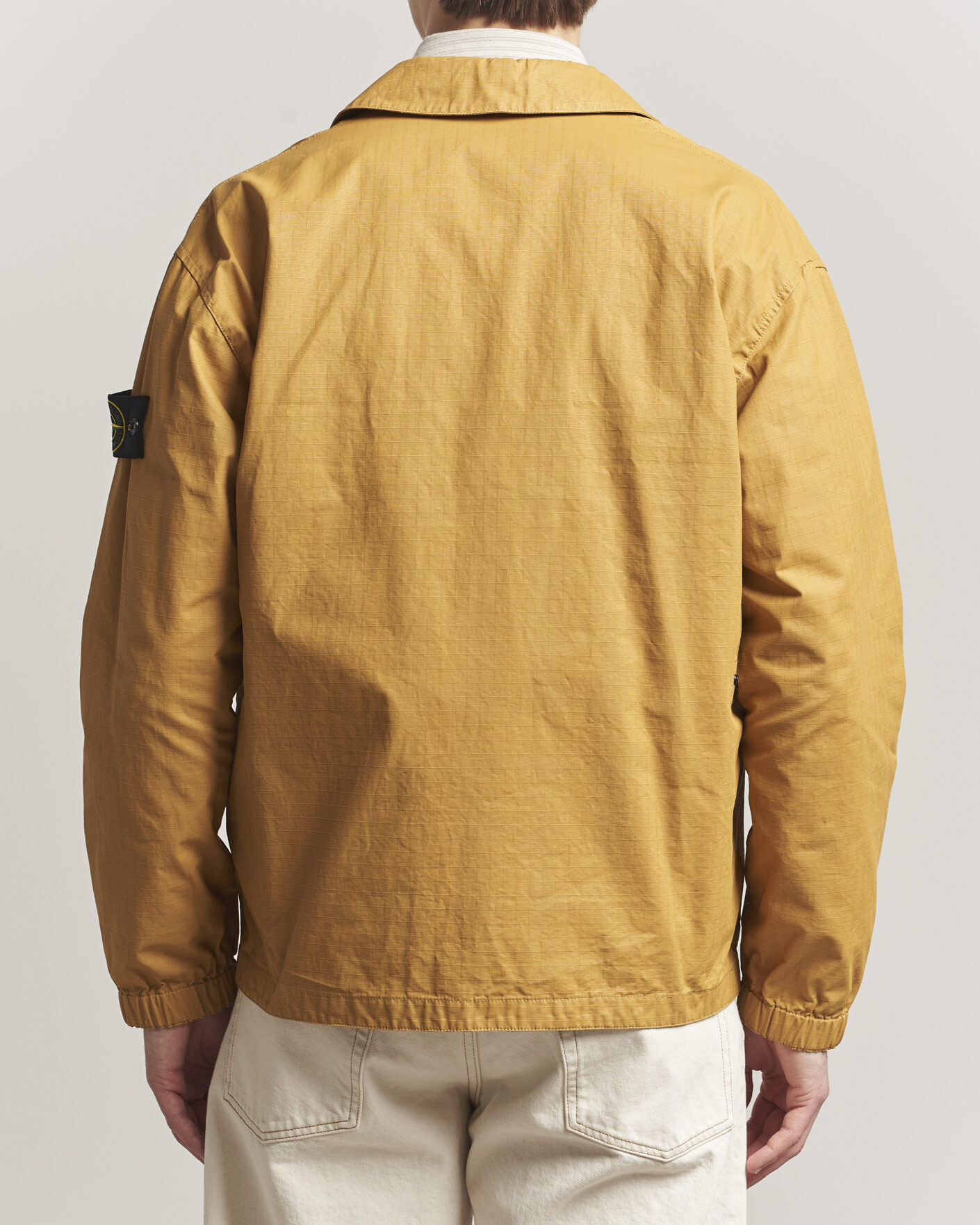 Herr | Jackor | Stone Island | Double Coated Cotton Ripstop Overshirt Mustard