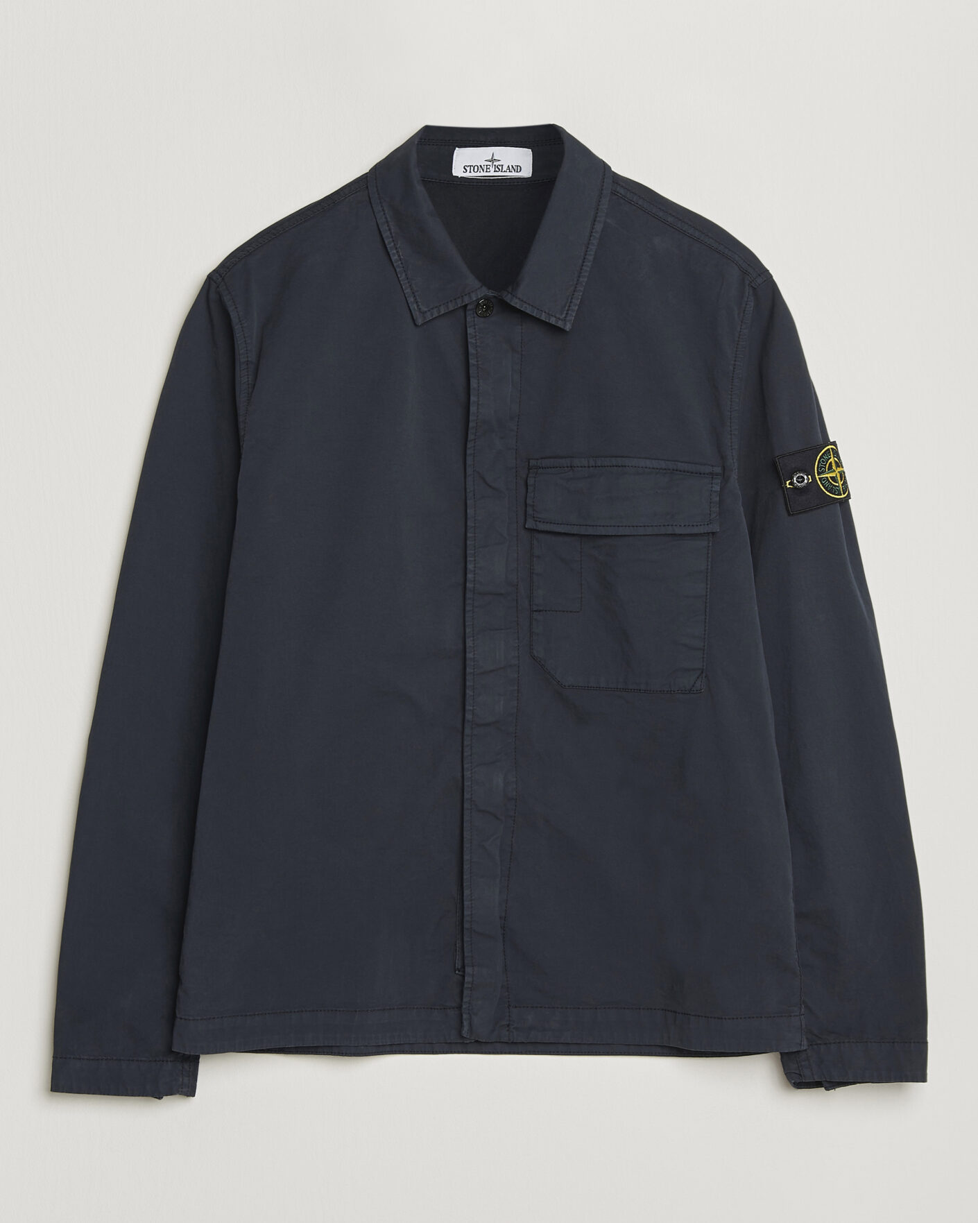 Herr | Jackor | Stone Island | Organic Cotton Twill Overshirt Navy