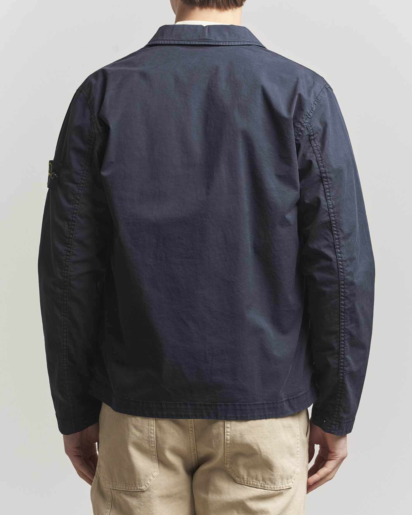 Herr | Jackor | Stone Island | Organic Cotton Twill Overshirt Navy