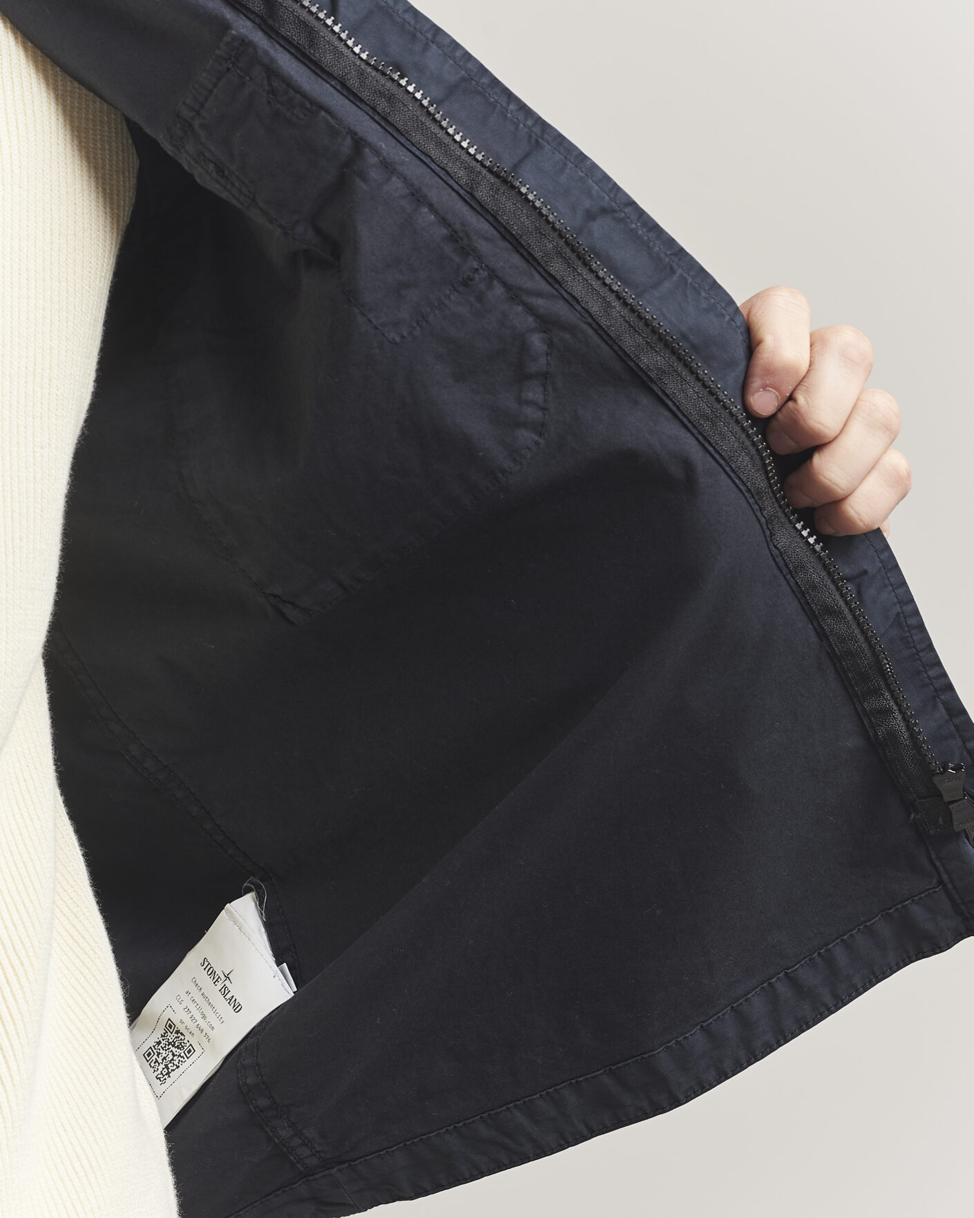 Herr | Jackor | Stone Island | Organic Cotton Twill Overshirt Navy