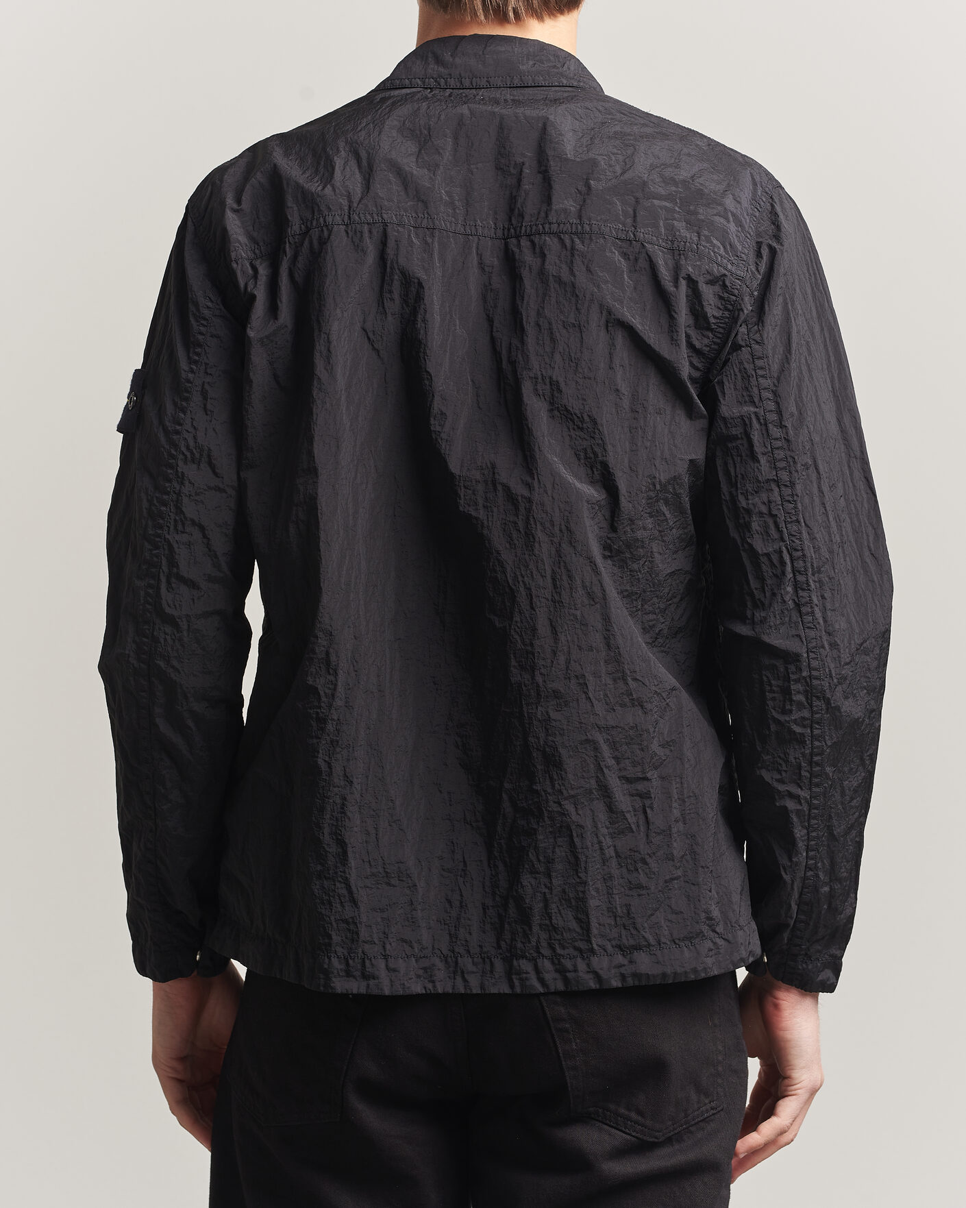 Herr | Skjortor | Stone Island | Nylon Metal Zip Overshirt Black