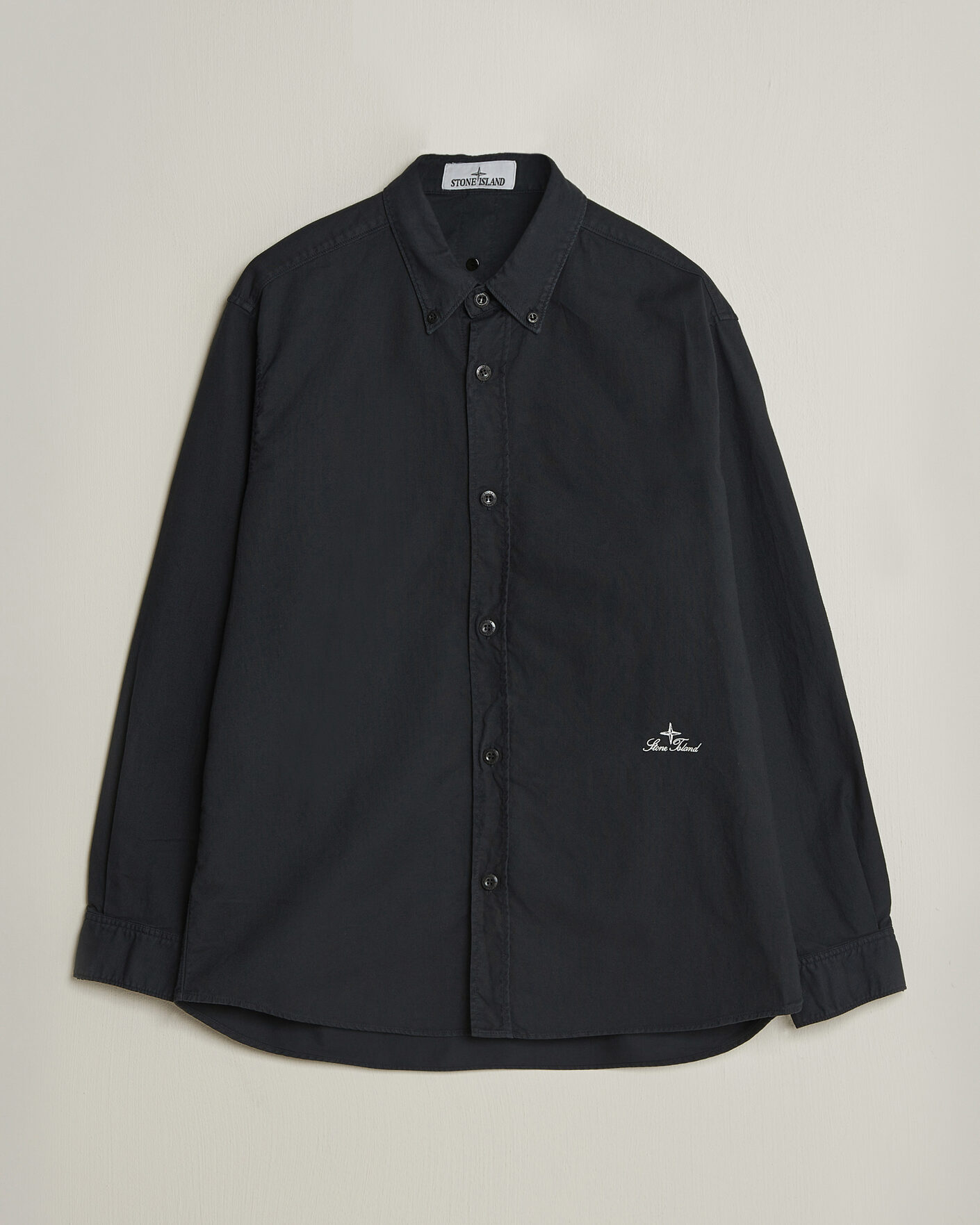 Herr | Skjortor | Stone Island | Organic Cotton Oxford Shirt Navy