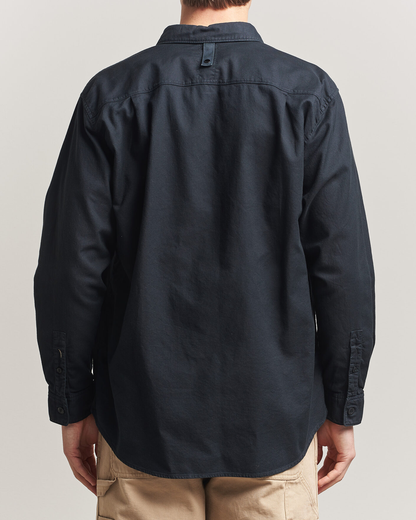 Herr | Skjortor | Stone Island | Organic Cotton Oxford Shirt Navy