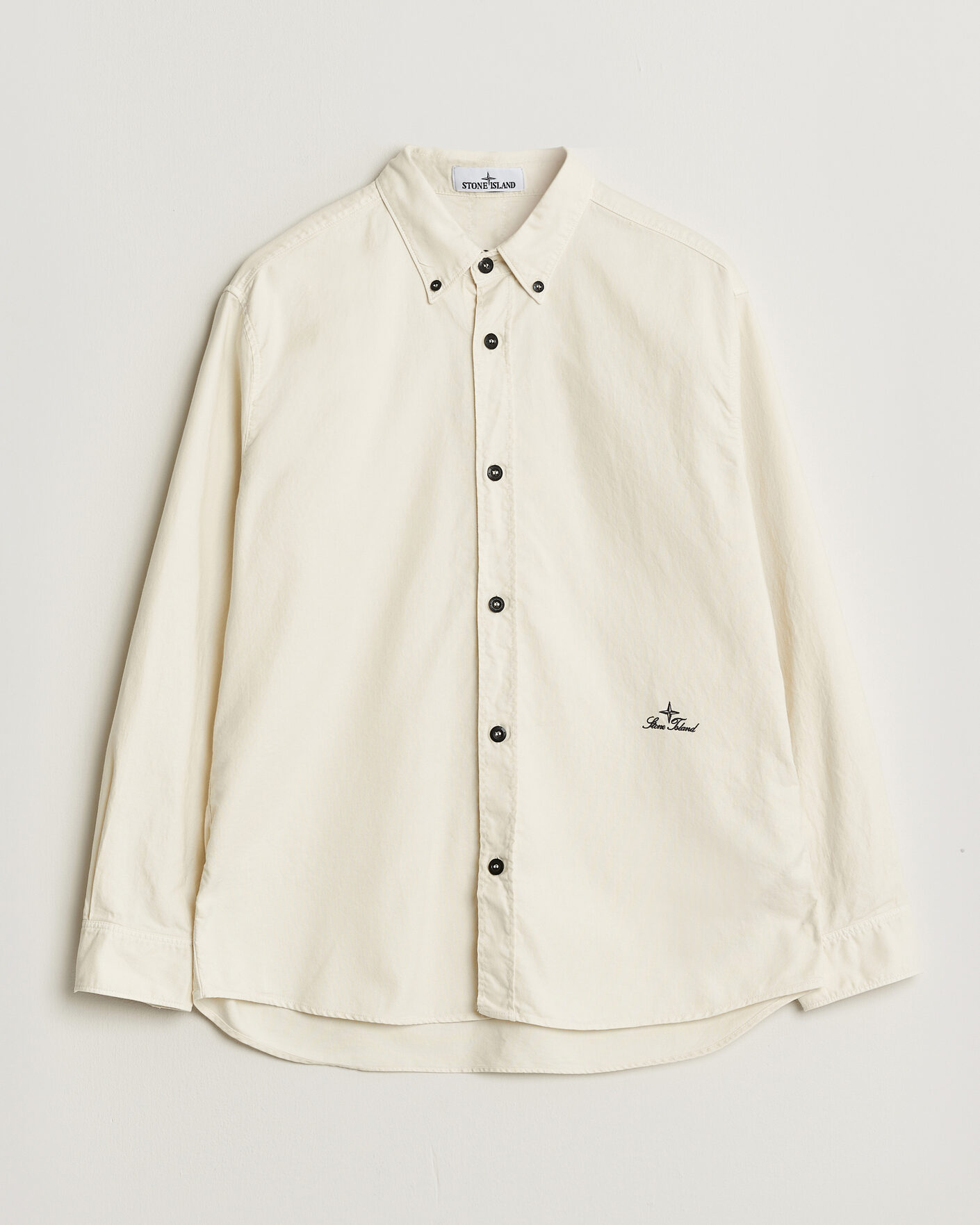 Herr | Skjortor | Stone Island | Organic Cotton Oxford Shirt Ivory