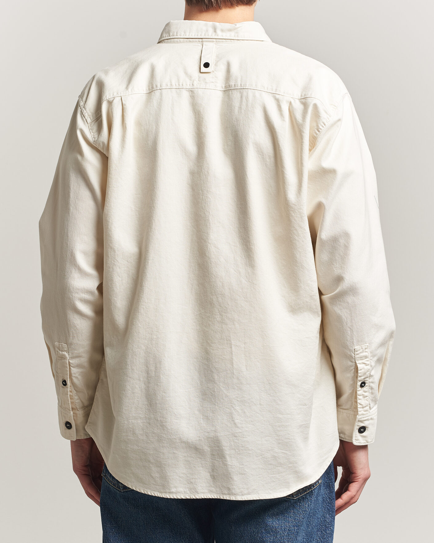 Herr | Skjortor | Stone Island | Organic Cotton Oxford Shirt Ivory