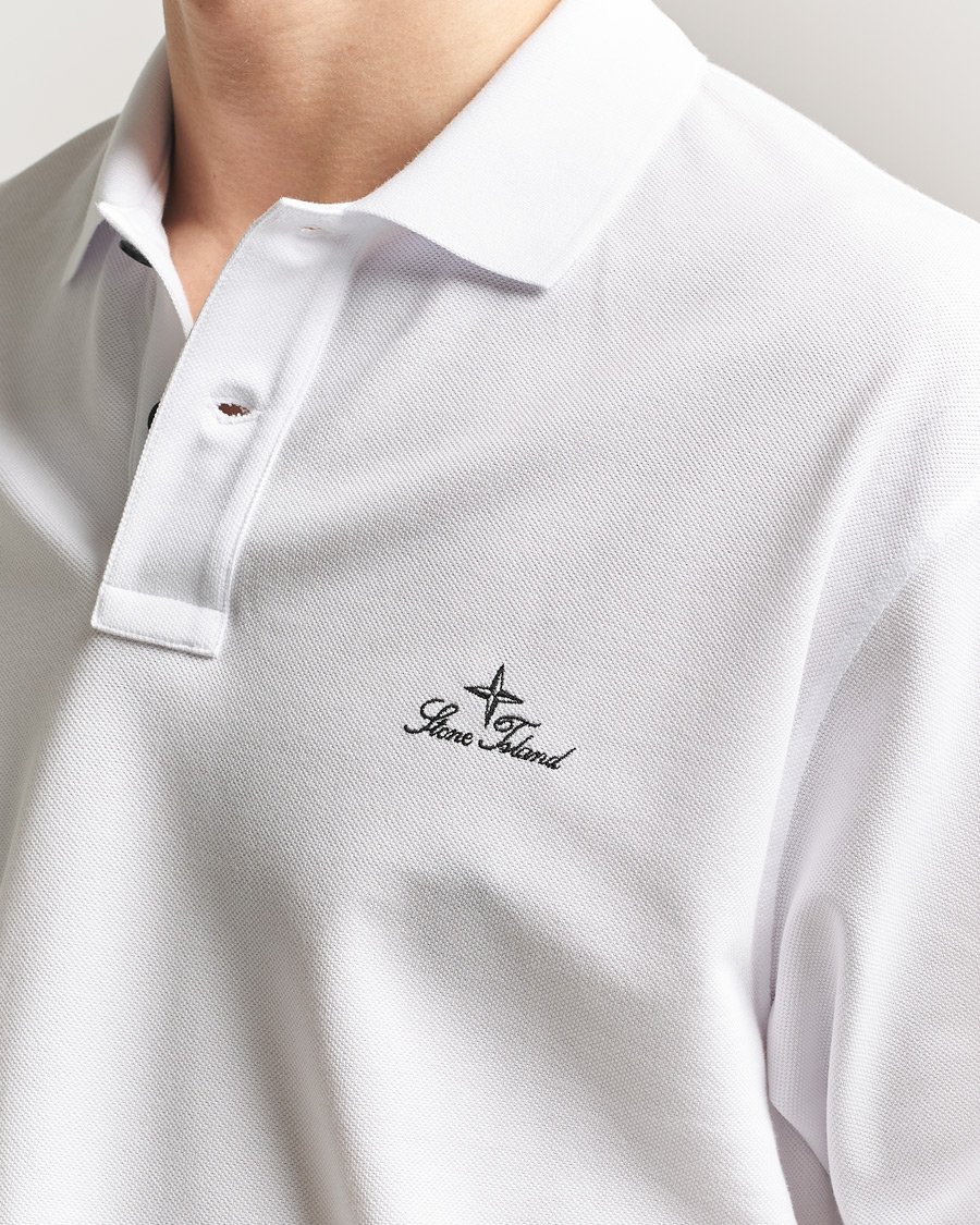Herr | Pikéer | Stone Island | Organic Cotton Pique White