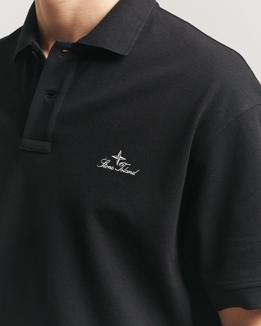 Herr | Pikéer | Stone Island | Organic Cotton Pique Black