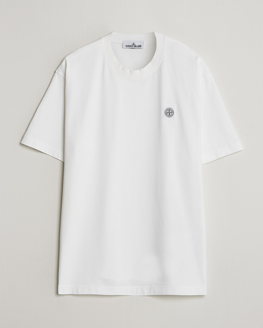 Herr | T-Shirts | Stone Island | Combed Organic Cotton T-Shirt White