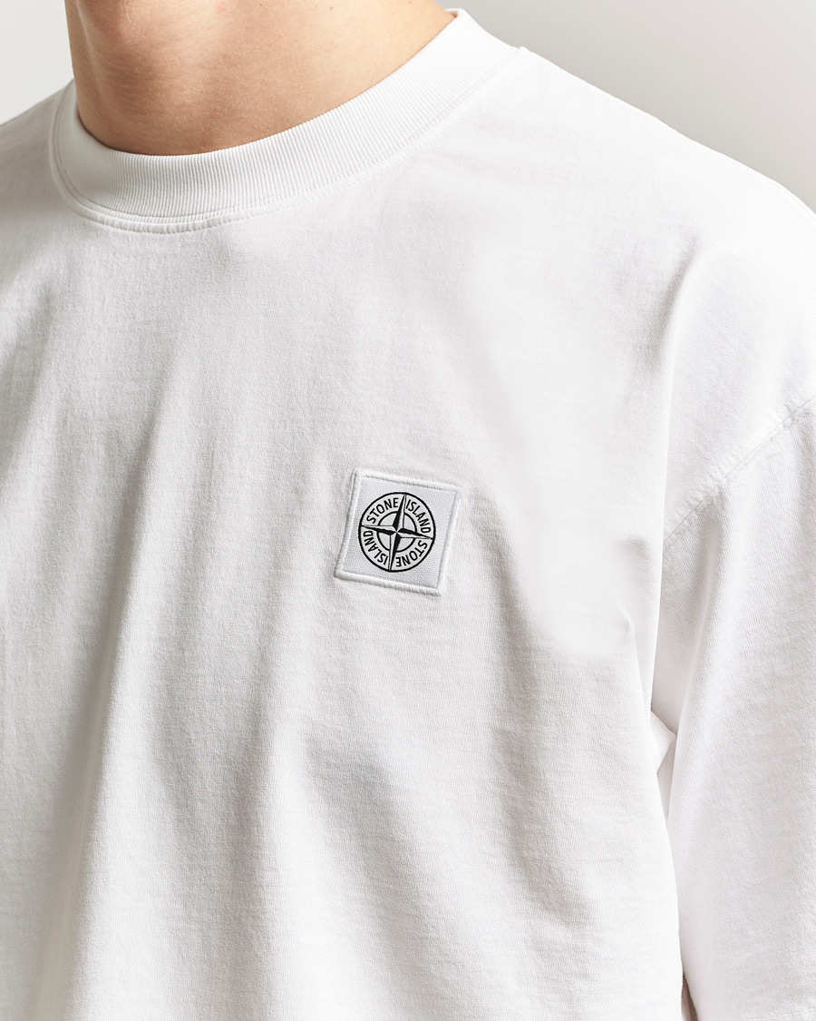 Herr | T-Shirts | Stone Island | Combed Organic Cotton T-Shirt White