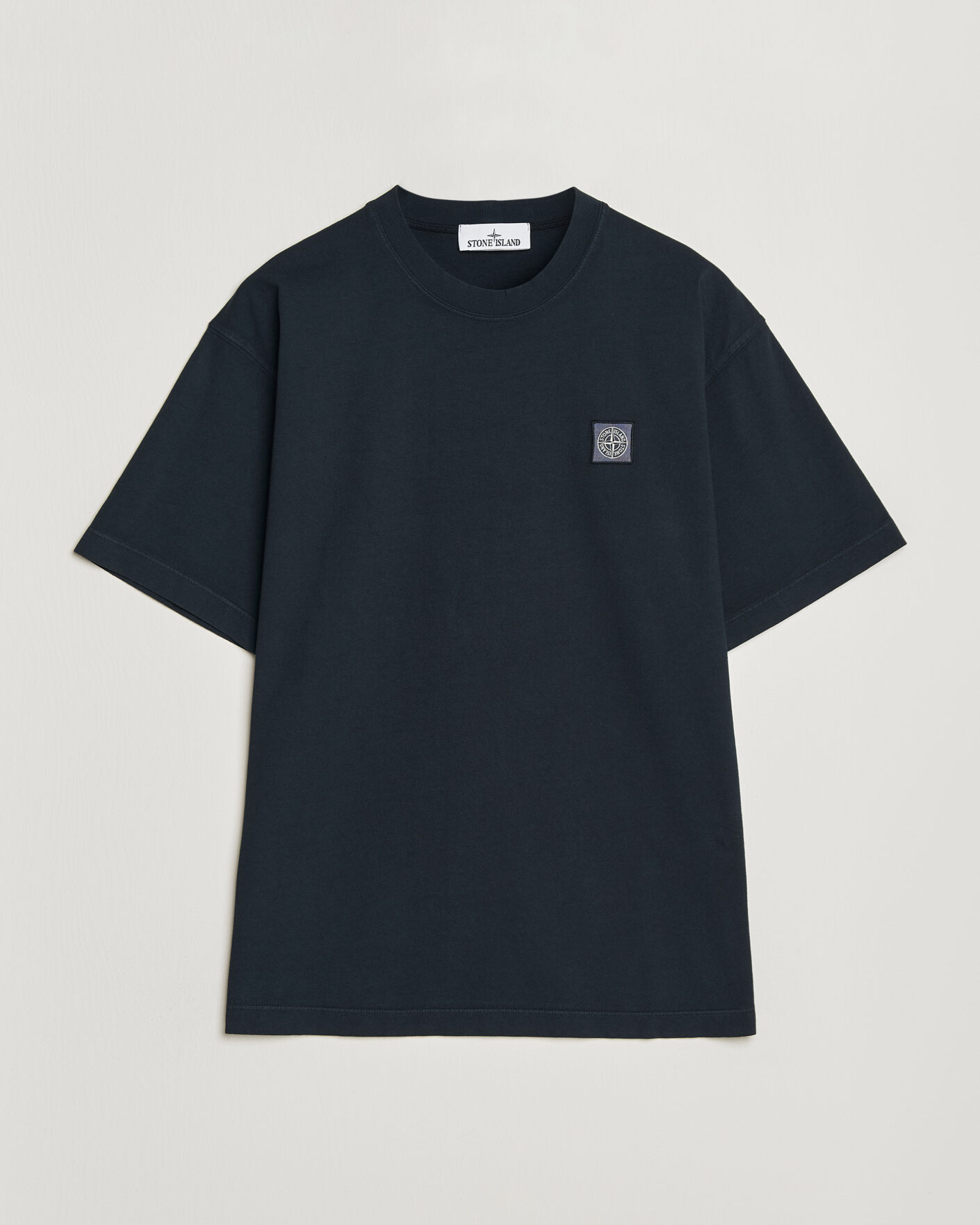Herr | T-Shirts | Stone Island | Combed Organic Cotton T-Shirt Navy