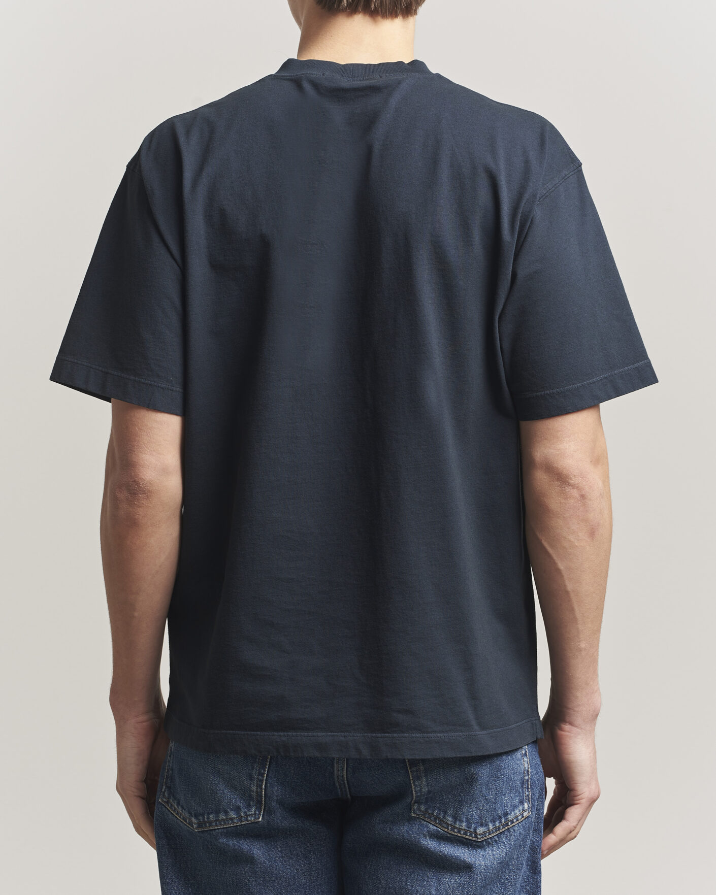 Herr | T-Shirts | Stone Island | Combed Organic Cotton T-Shirt Navy