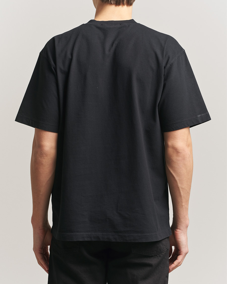 Herr | T-Shirts | Stone Island | Combed Organic Cotton T-Shirt Black