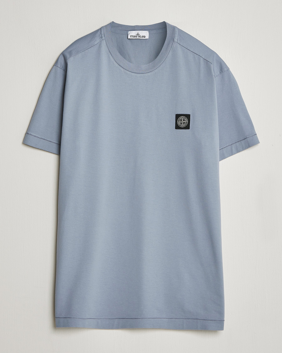 Herr | T-Shirts | Stone Island | Garment Dyed Cotton Jersey T-Shirt Dark Blue
