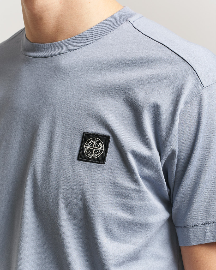 Herr | T-Shirts | Stone Island | Garment Dyed Cotton Jersey T-Shirt Dark Blue