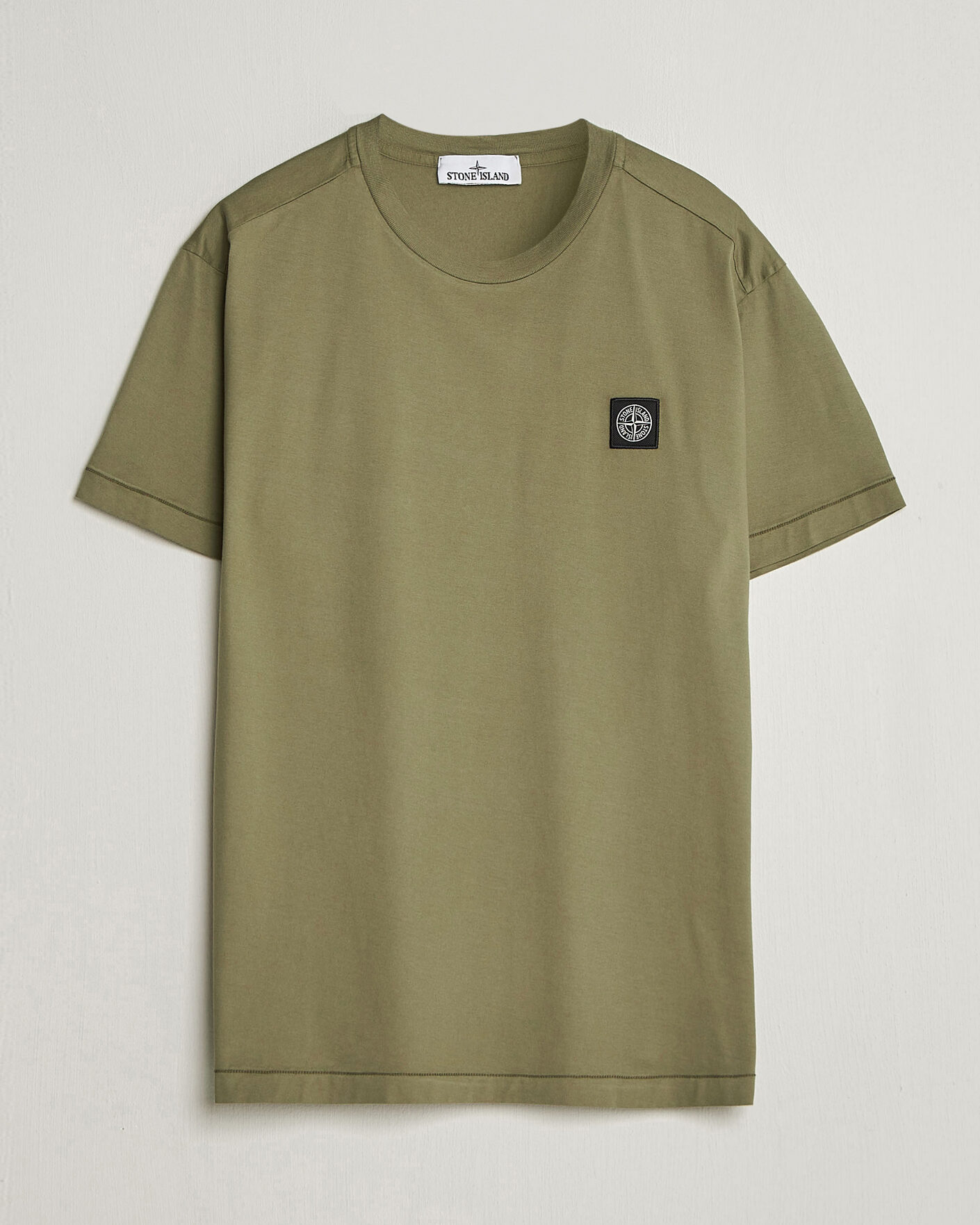 Herr | T-Shirts | Stone Island | Garment Dyed Cotton Jersey T-Shirt Military Green