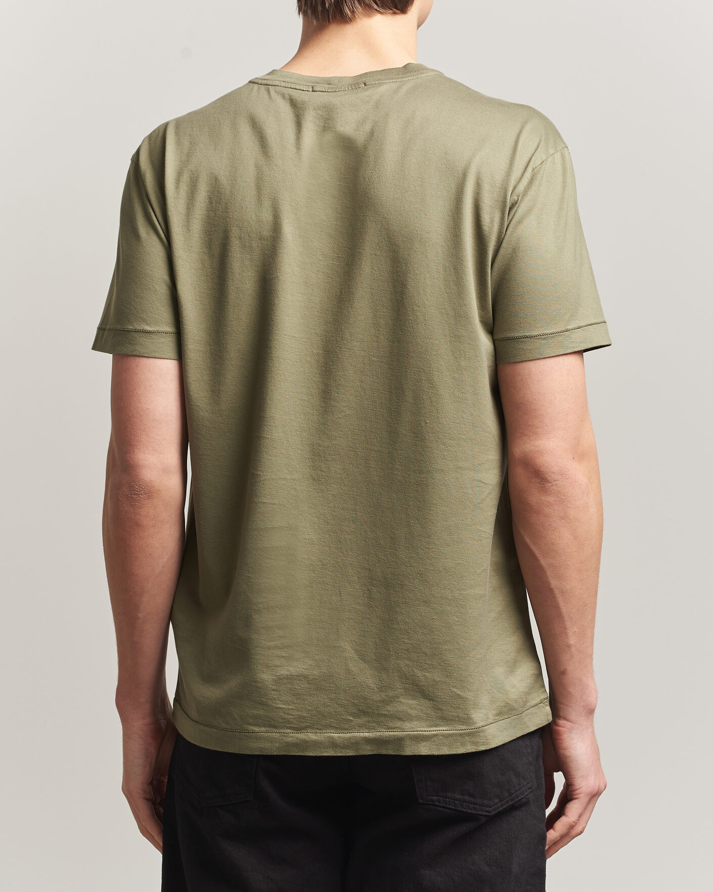 Herr | T-Shirts | Stone Island | Garment Dyed Cotton Jersey T-Shirt Military Green