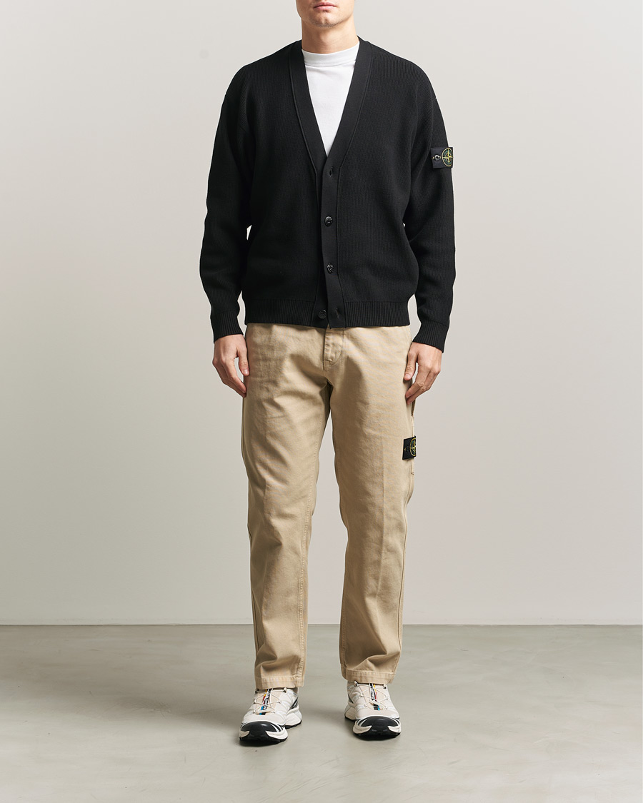 Herr | Byxor | Stone Island | Organic Panama Cotton Trousers Desert