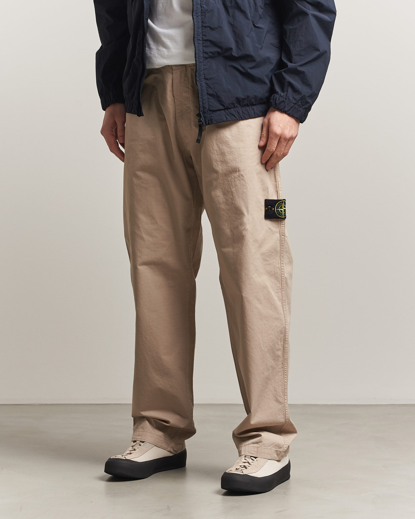 Herr | Byxor | Stone Island | Cotton Ripstop Trousers Desert