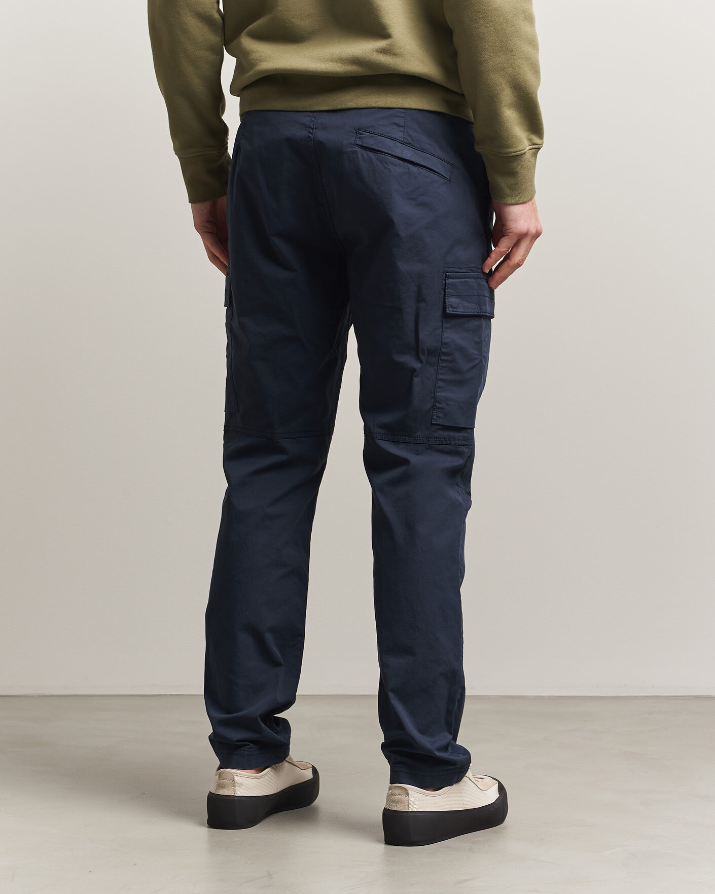 Herr | Byxor | Stone Island | Stretch Cotton Twill Cargo Trousers Navy