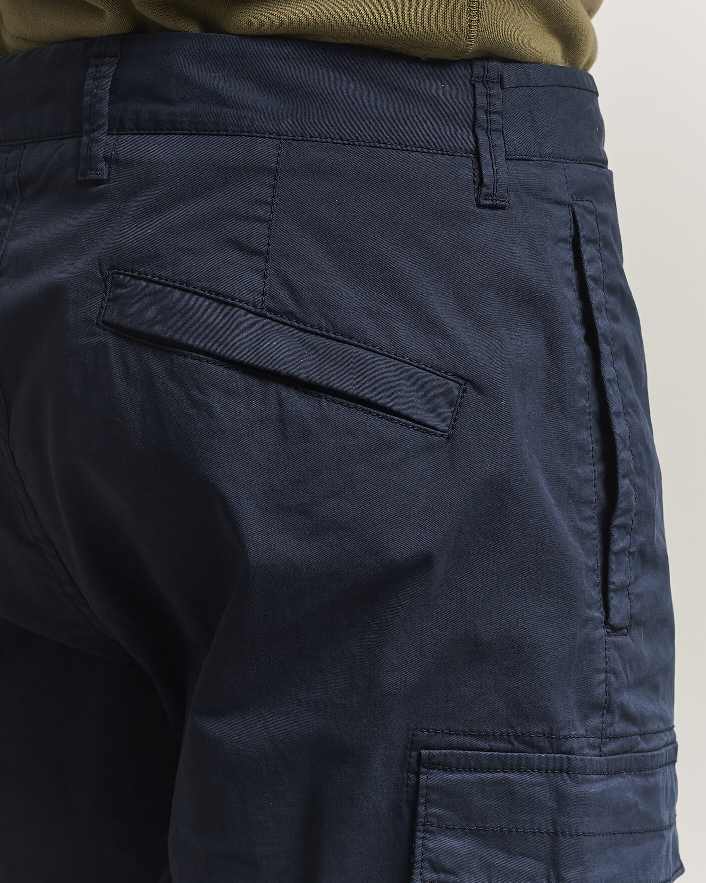 Herr | Byxor | Stone Island | Stretch Cotton Twill Cargo Trousers Navy