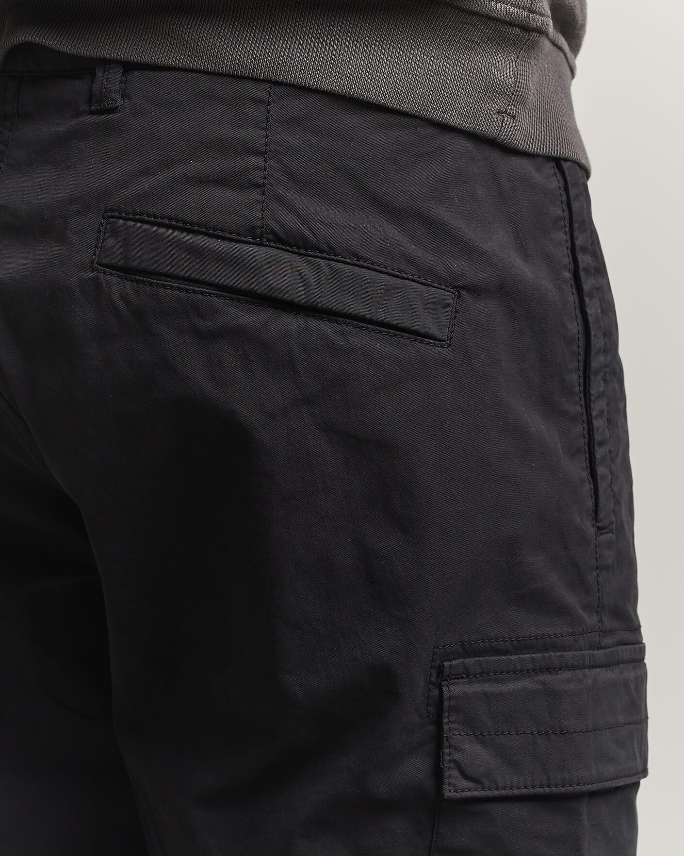 Herr | Byxor | Stone Island | Stretch Cotton Twill Cargo Trousers Black