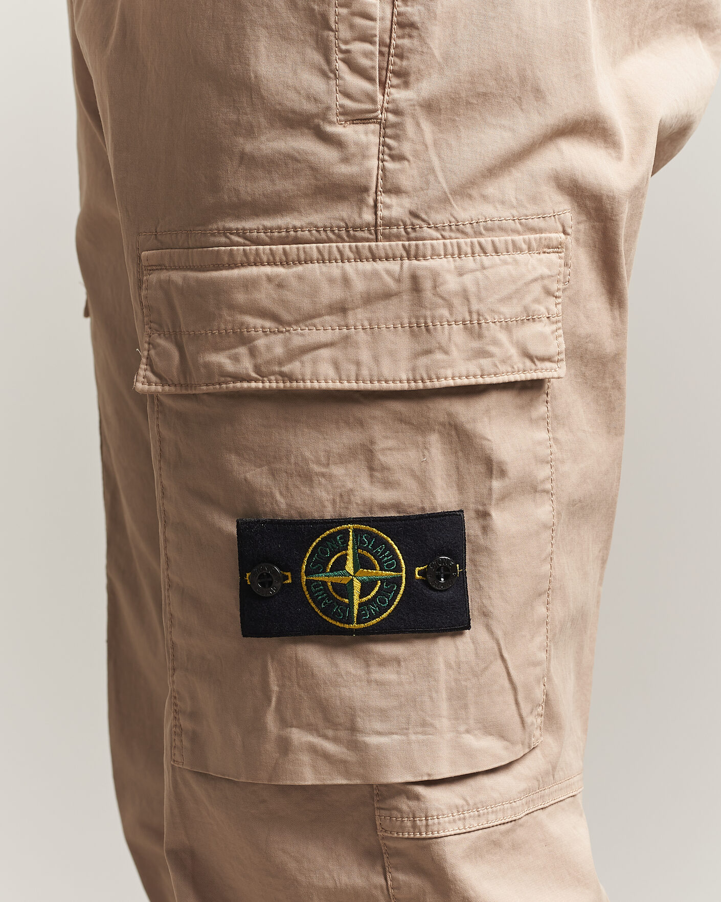 Herr | Byxor | Stone Island | Stretch Cotton Twill Cargo Trousers Desert