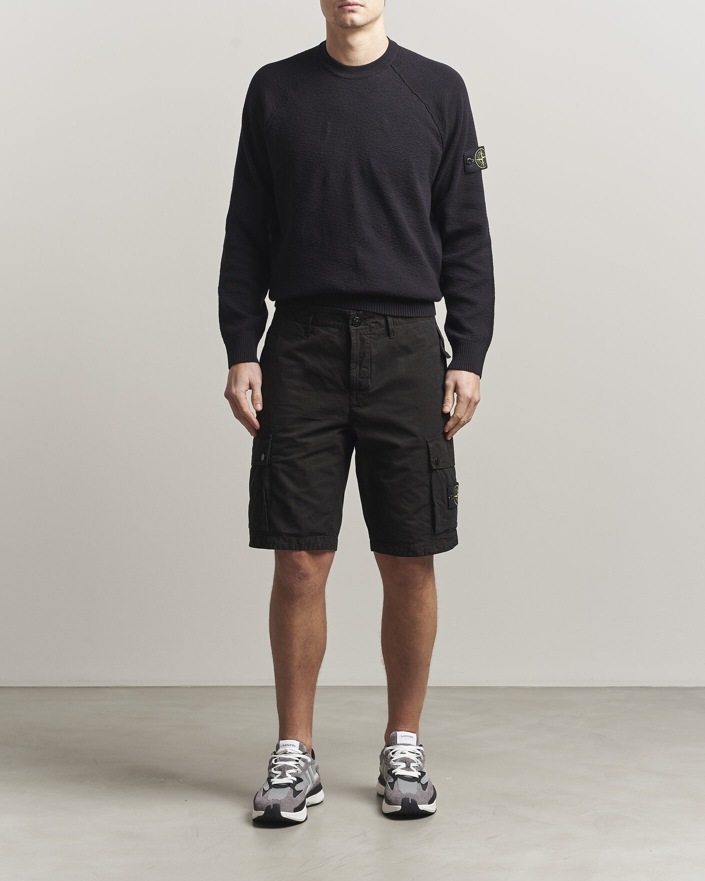 Herr | Tröjor | Stone Island | Raw Hand Organic Cotton Crewneck Navy
