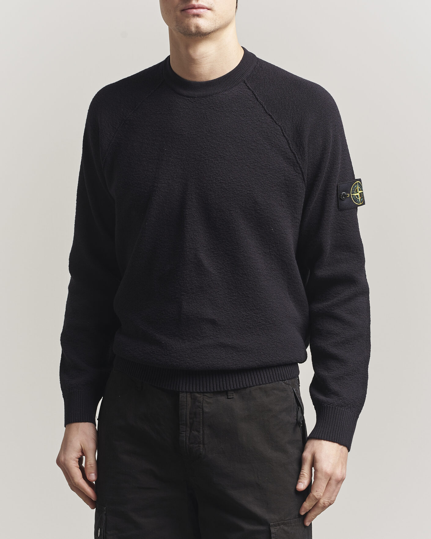 Herr | Tröjor | Stone Island | Raw Hand Organic Cotton Crewneck Navy