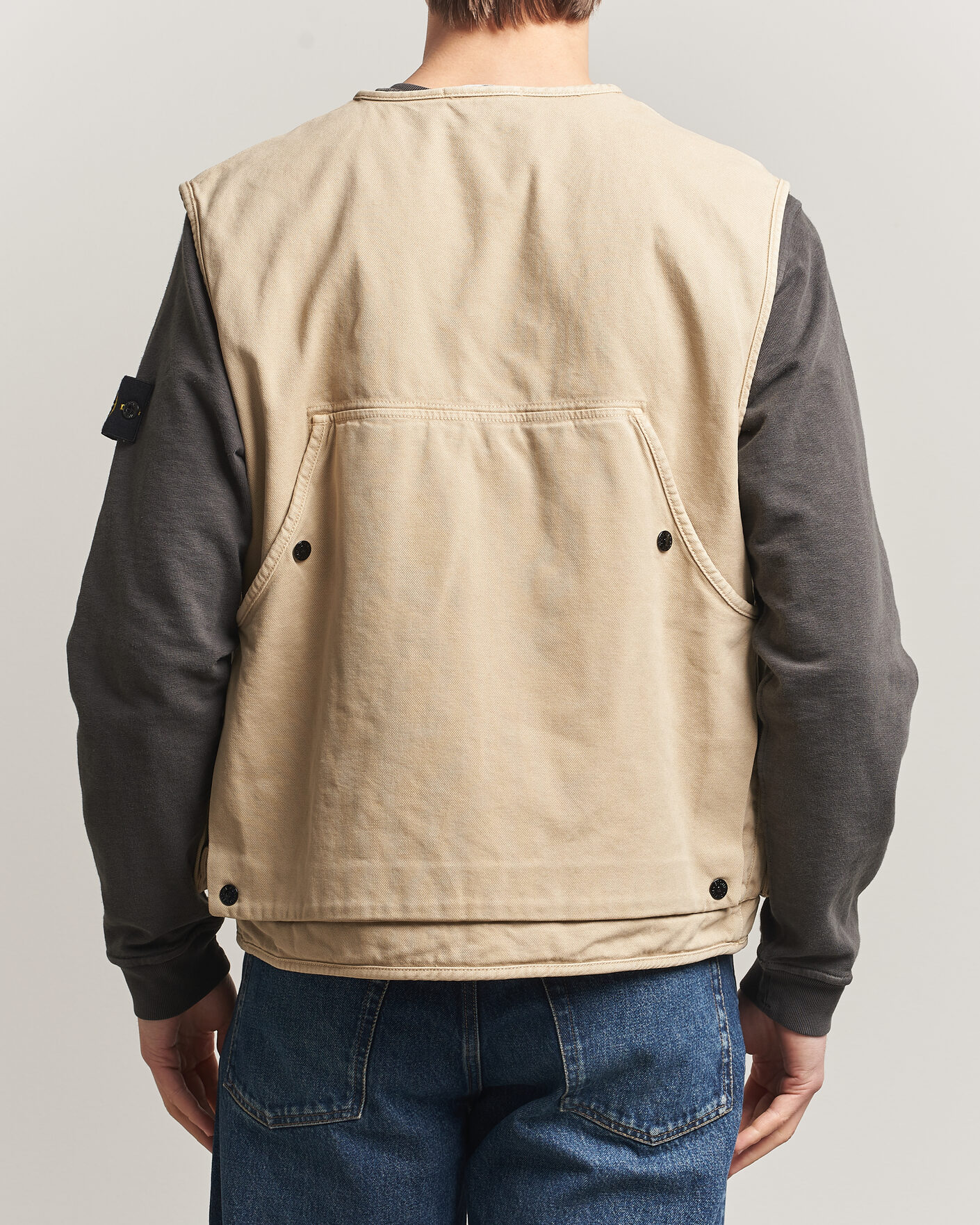 Herr | Västar | Stone Island | Organic Panama Cotton Padded Vest Desert