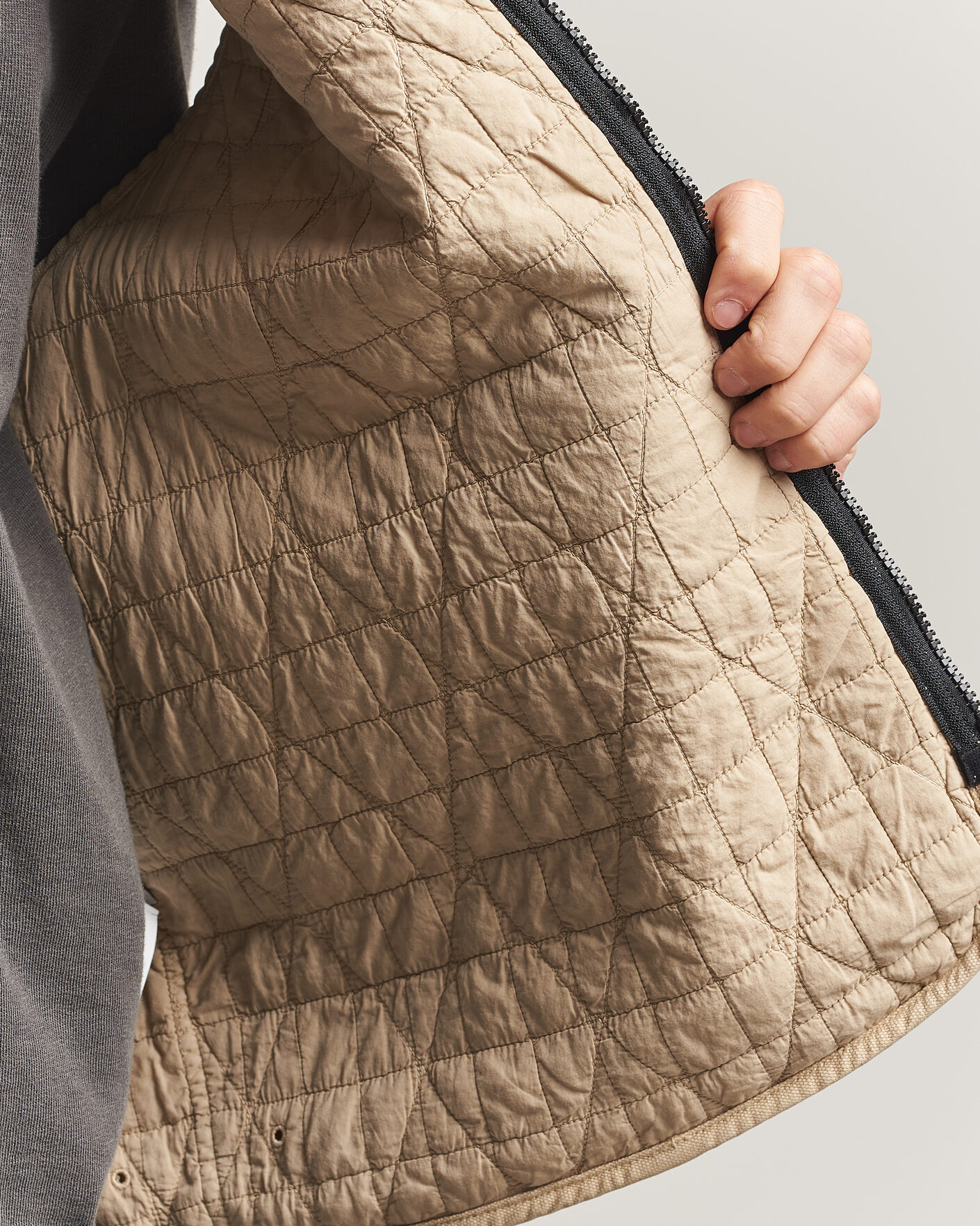 Herr | Västar | Stone Island | Organic Panama Cotton Padded Vest Desert