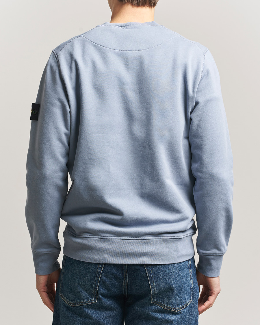 Herr | Tröjor | Stone Island | Garment Dyed Fleece Sweatshirt Dark Blue
