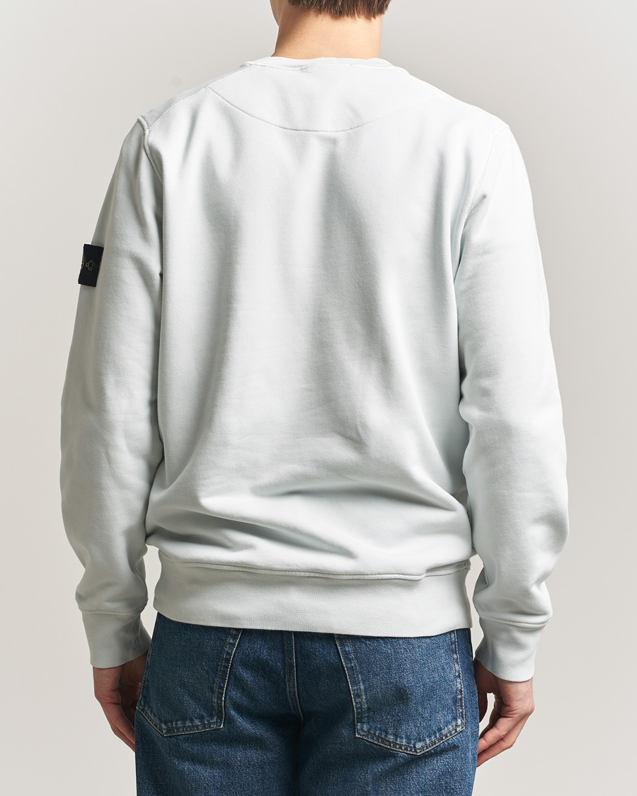 Herr | Tröjor | Stone Island | Garment Dyed Fleece Sweatshirt Sky Blue