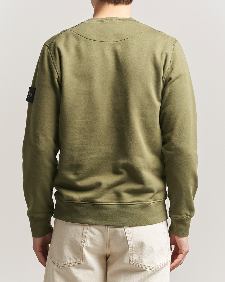 Herr | Tröjor | Stone Island | Garment Dyed Fleece Sweatshirt Military Green