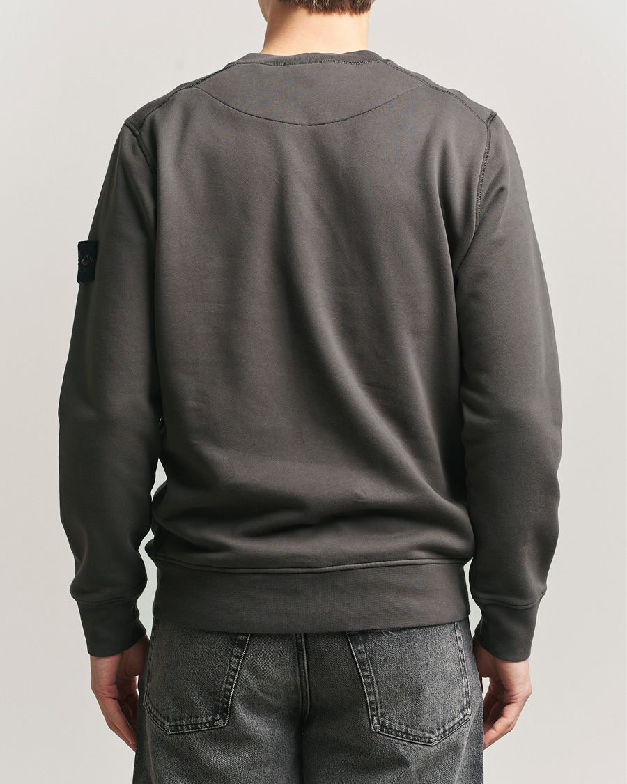 Herr | Tröjor | Stone Island | Garment Dyed Fleece Sweatshirt Charcoal