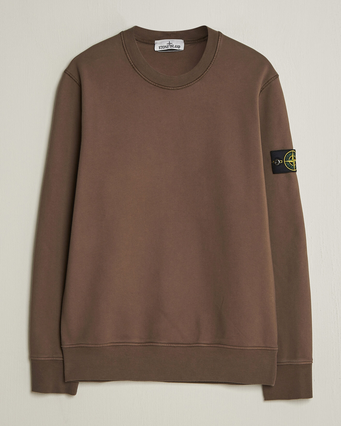 Herr | Tröjor | Stone Island | Garment Dyed Fleece Sweatshirt Umber