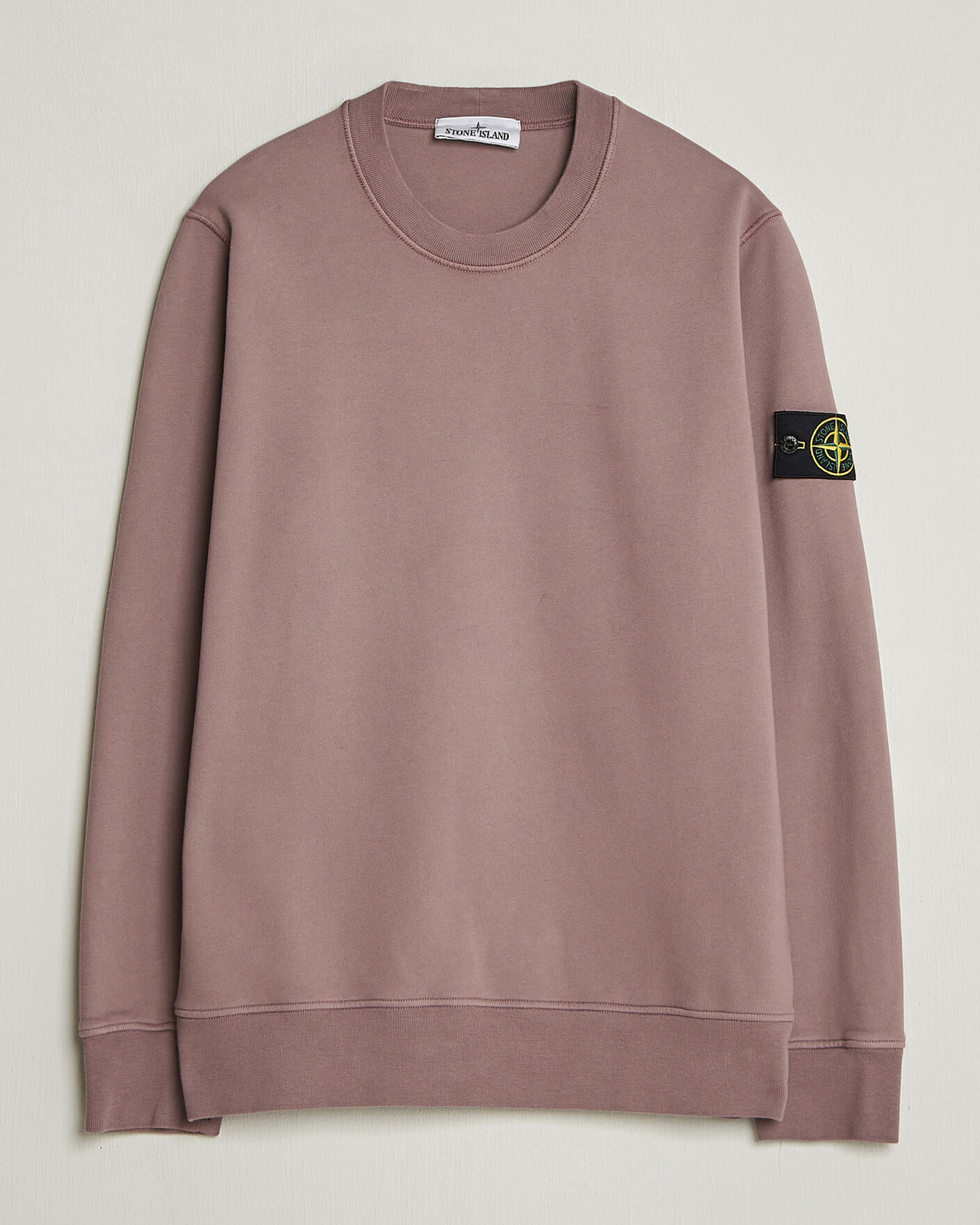 Herr | Tröjor | Stone Island | Garment Dyed Fleece Sweatshirt Purple Grey