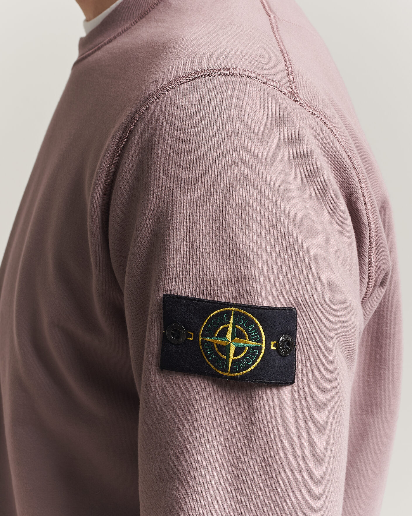 Herr | Tröjor | Stone Island | Garment Dyed Fleece Sweatshirt Purple Grey