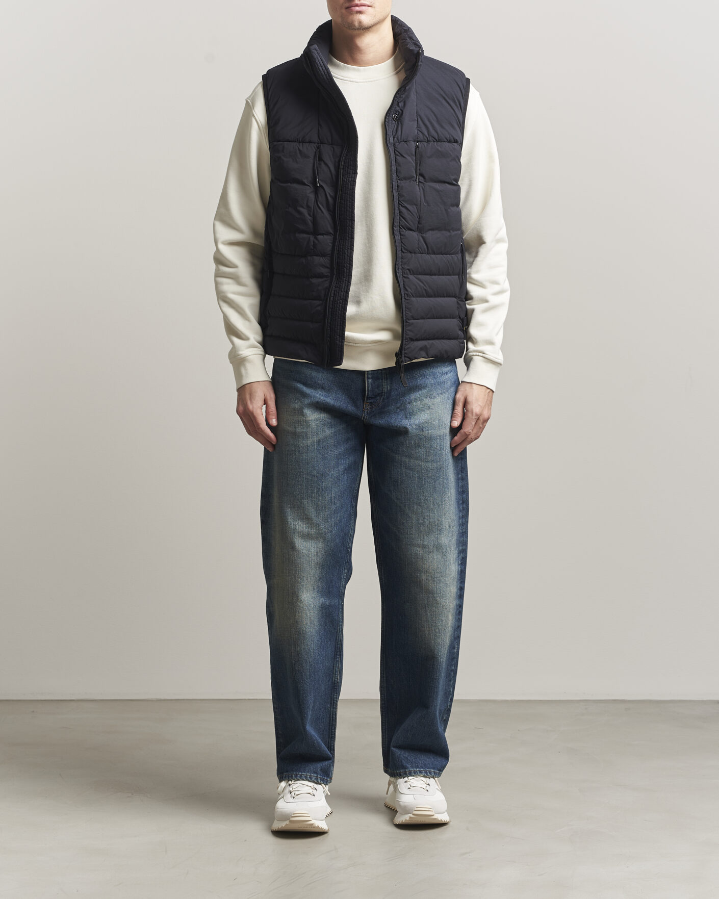 Herr | Västar | Stone Island | Nylon Down Vest Navy