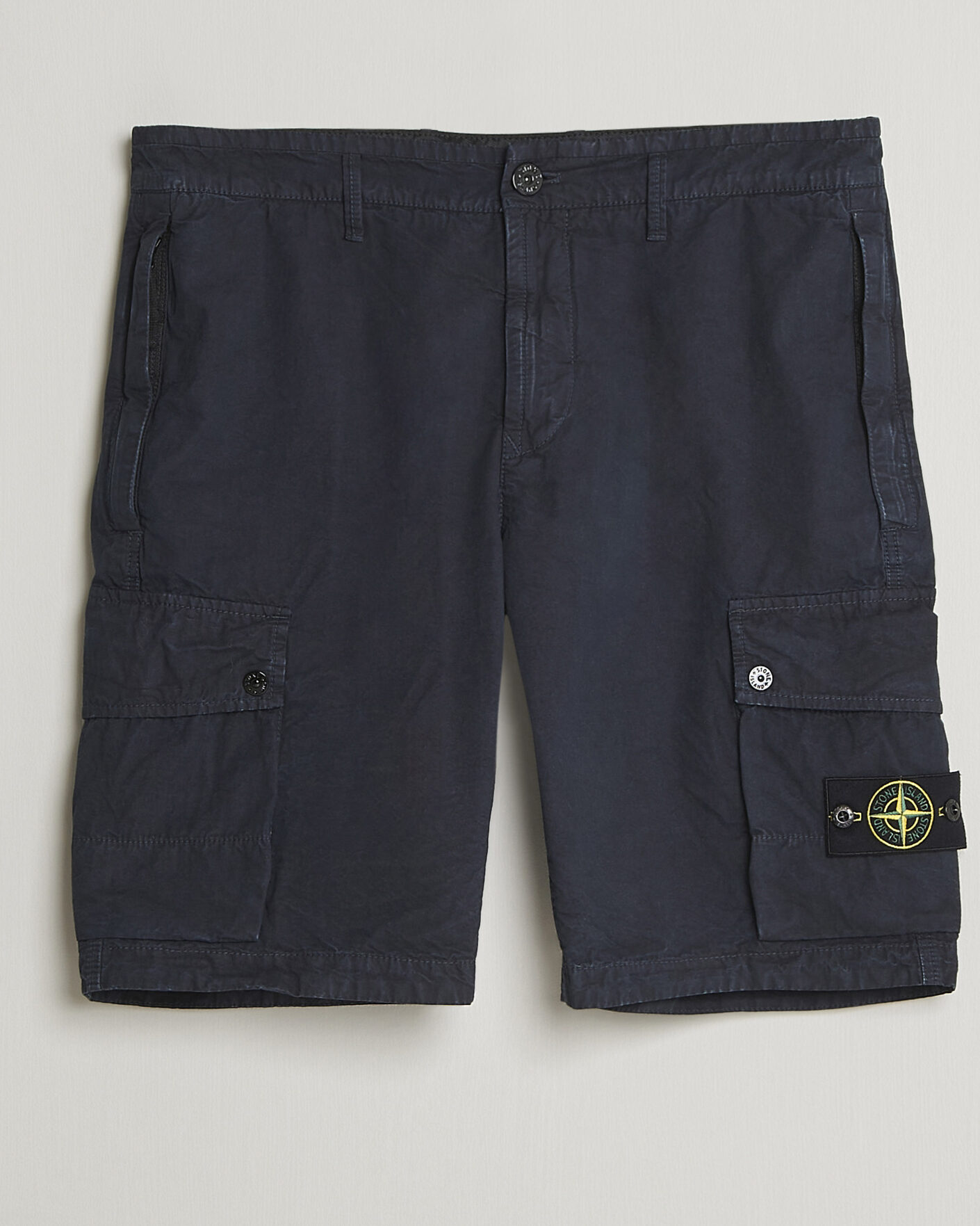 Herr | Shorts | Stone Island | Brushed Cotton Canvas Cargo Shorts Navy