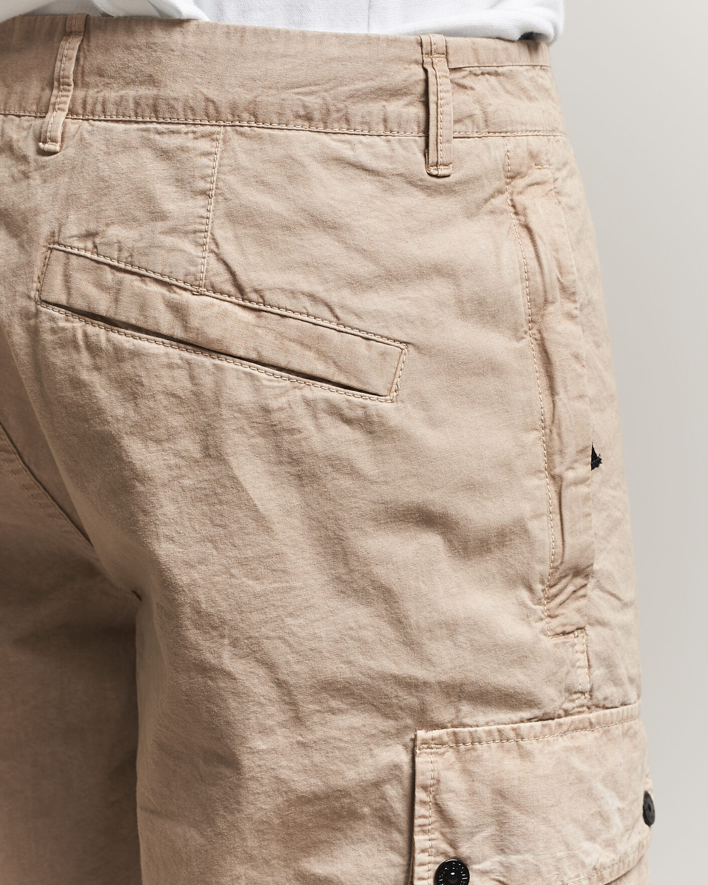 Herr | Shorts | Stone Island | Brushed Cotton Canvas Cargo Shorts Desert