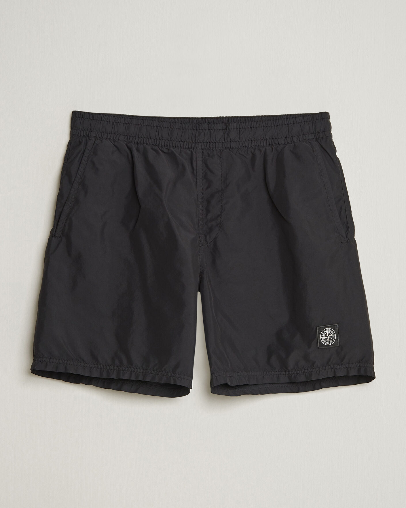 Herr | Badbyxor | Stone Island | Brushed Nylon Swimshorts Black