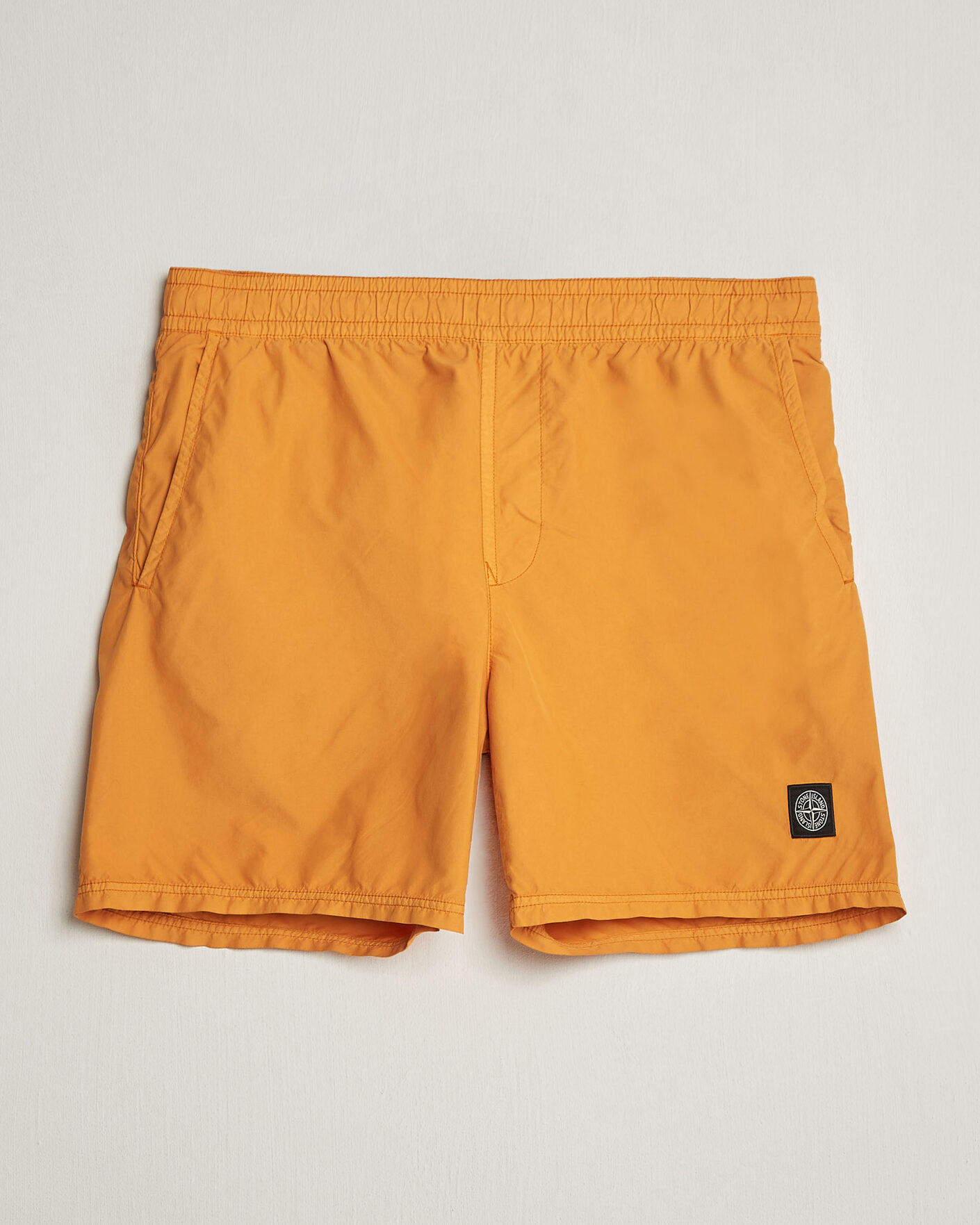 Herr | Badbyxor | Stone Island | Brushed Nylon Swimshorts Tangerine