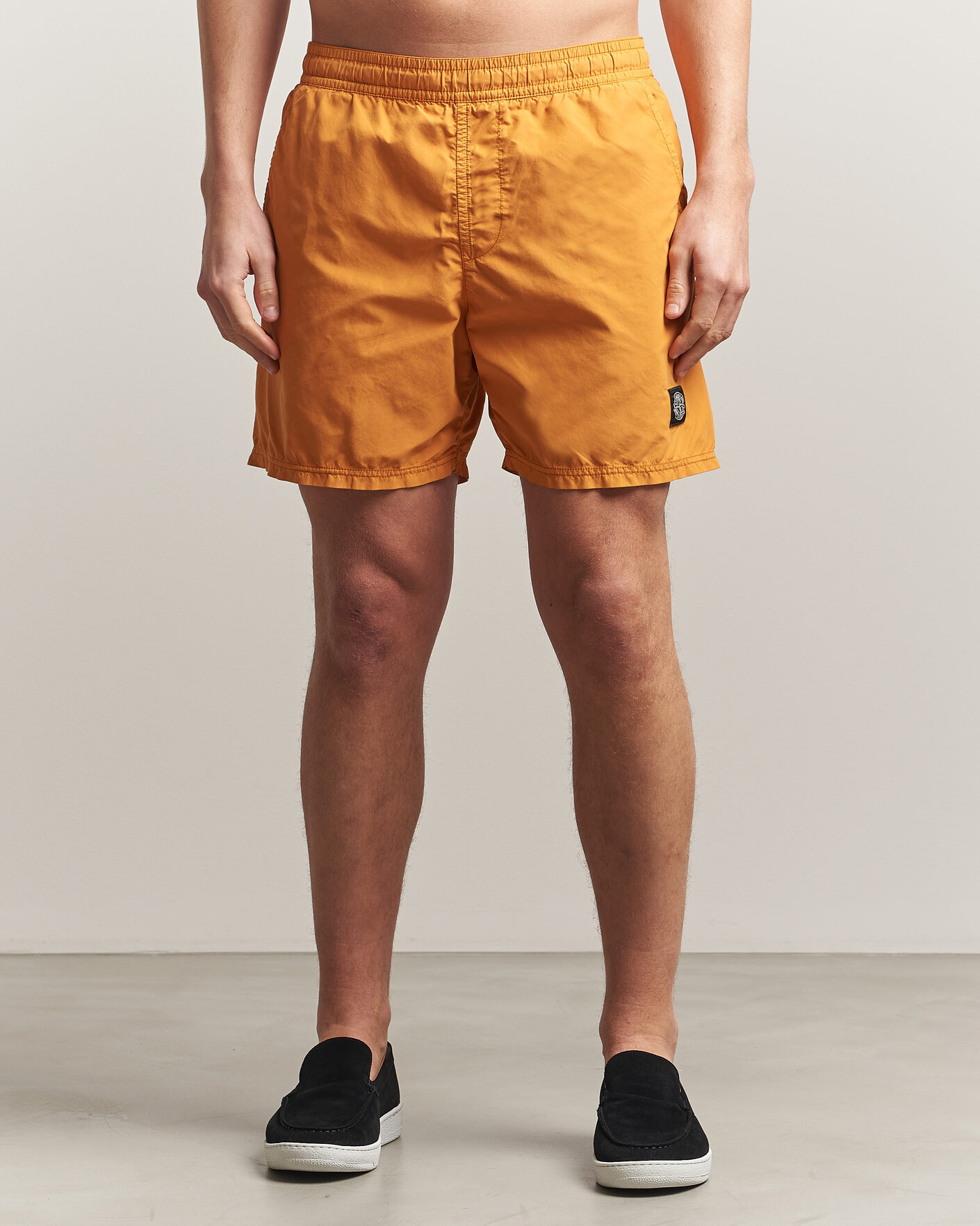 Herr | Badbyxor | Stone Island | Brushed Nylon Swimshorts Tangerine
